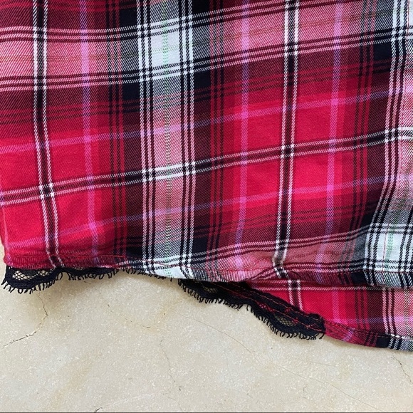 Victoria's Secret Shirt Nightgown Red Plaid Small - Picture 6 of 6